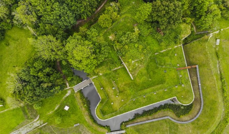 Fort van Hollandse Waterlinie vanaf boven
