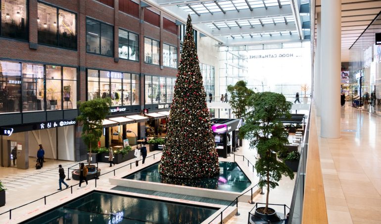 Kerst hoog catharijne winkelcentrum Utrecht