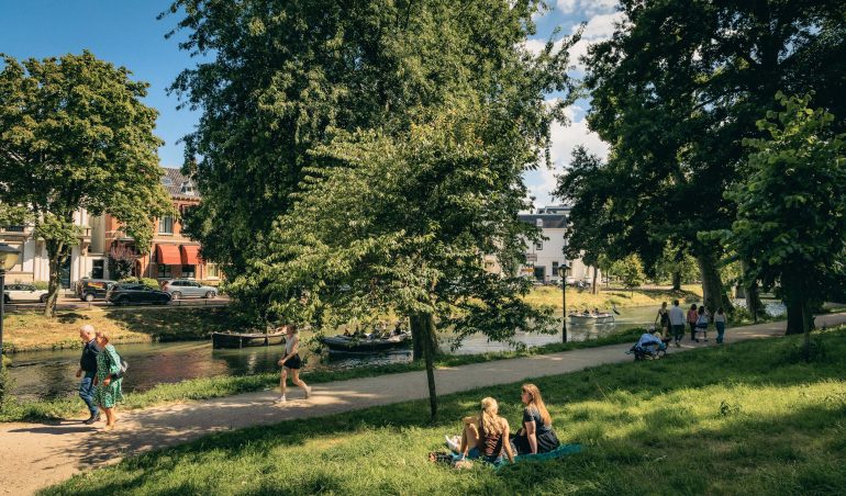 Zocherpark aan de Singel in Utrecht