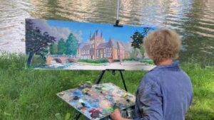 Montmartre aan de gracht - kunstenaar